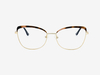 Leopard Print Colorblock Optical Glasses