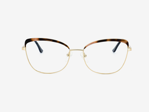 Leopard Print Colorblock Optical Glasses