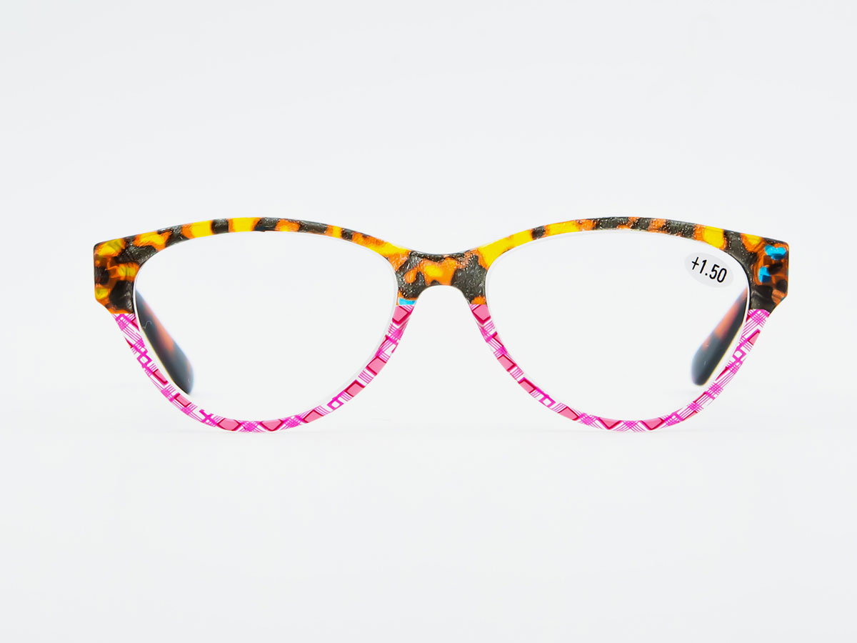 Colorblock cartoon reading glasses