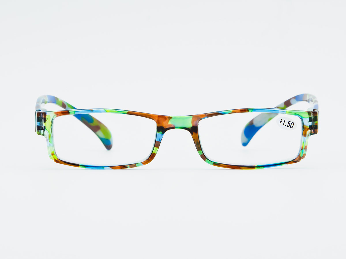 Slim leopard pattern reading glasses