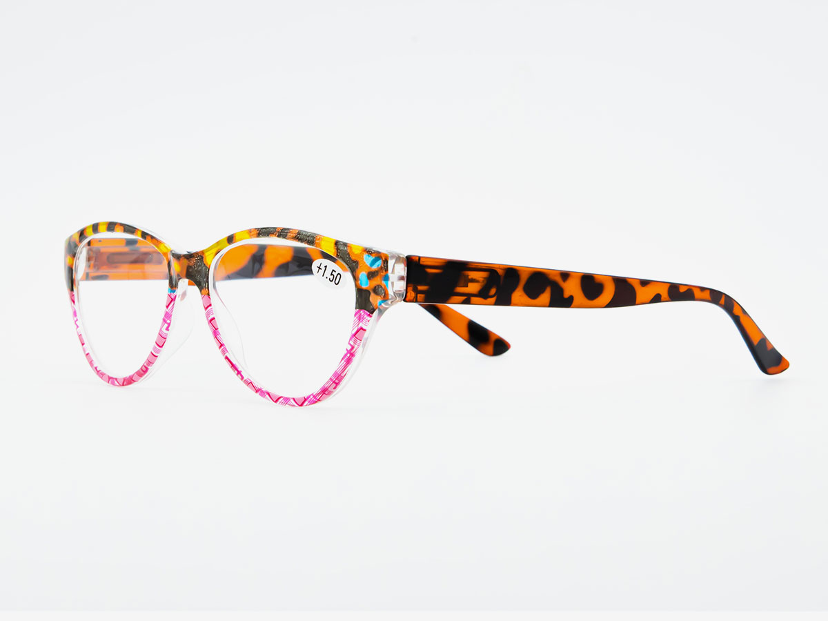Colorblock cartoon reading glasses