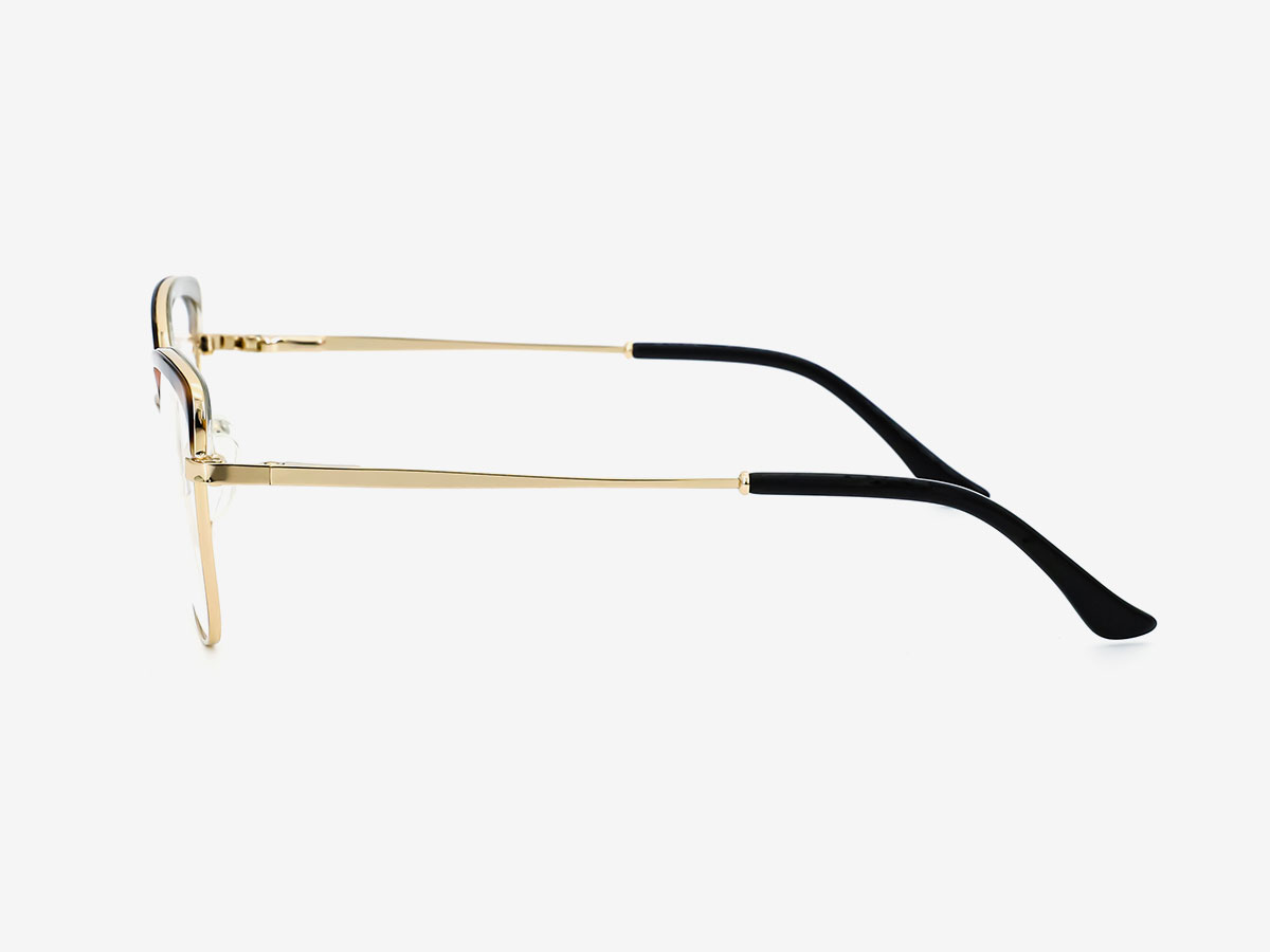 Leopard Print Colorblock Optical Glasses