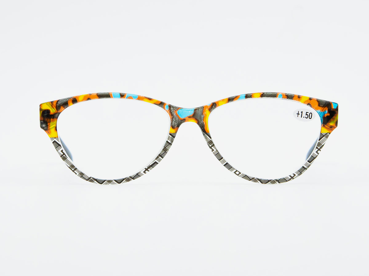 Colorblock cartoon reading glasses