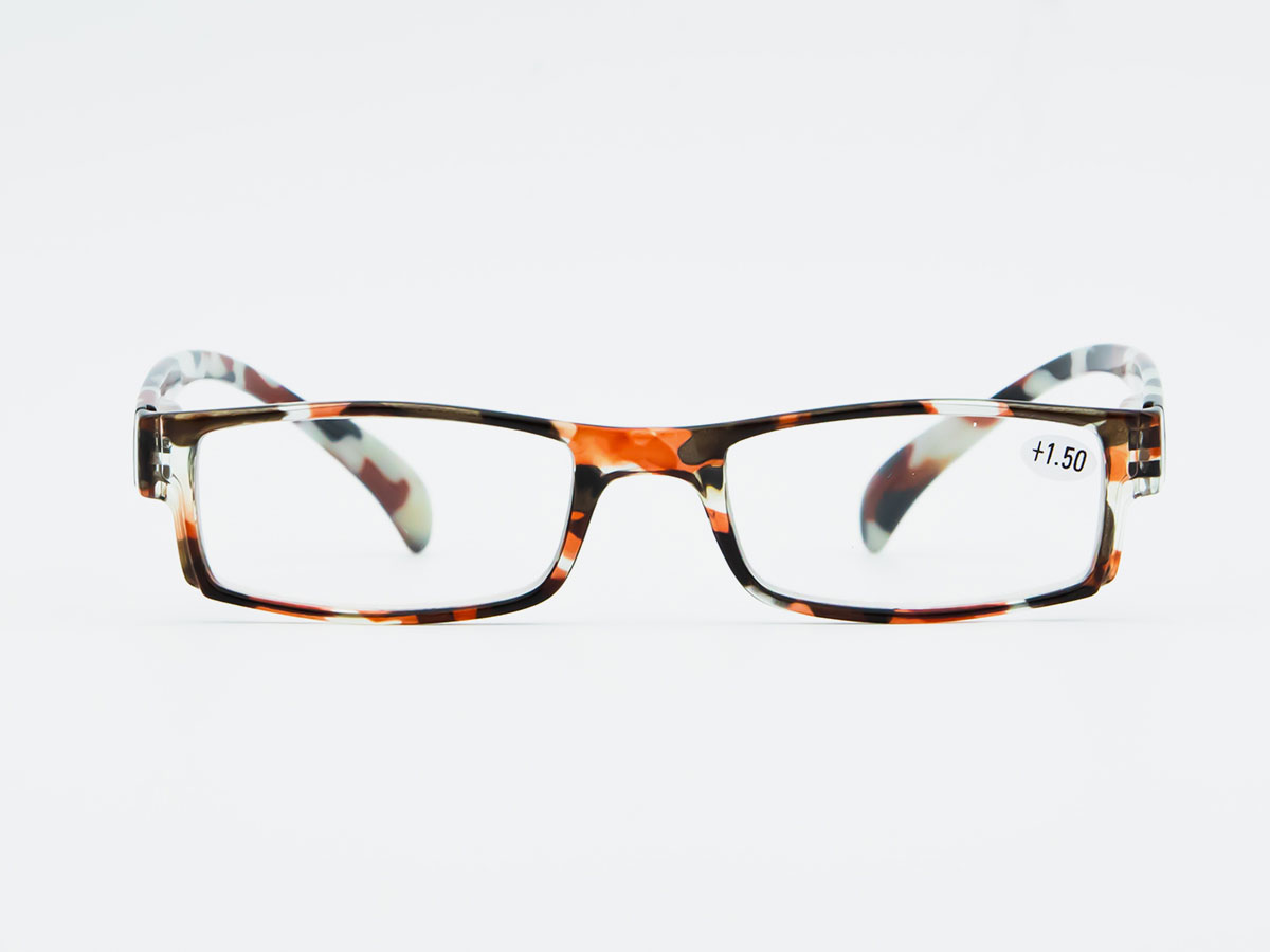 Slim leopard pattern reading glasses