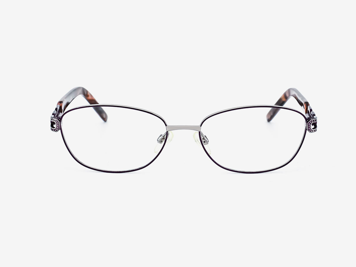Slim Leopard Print Optical Glasses