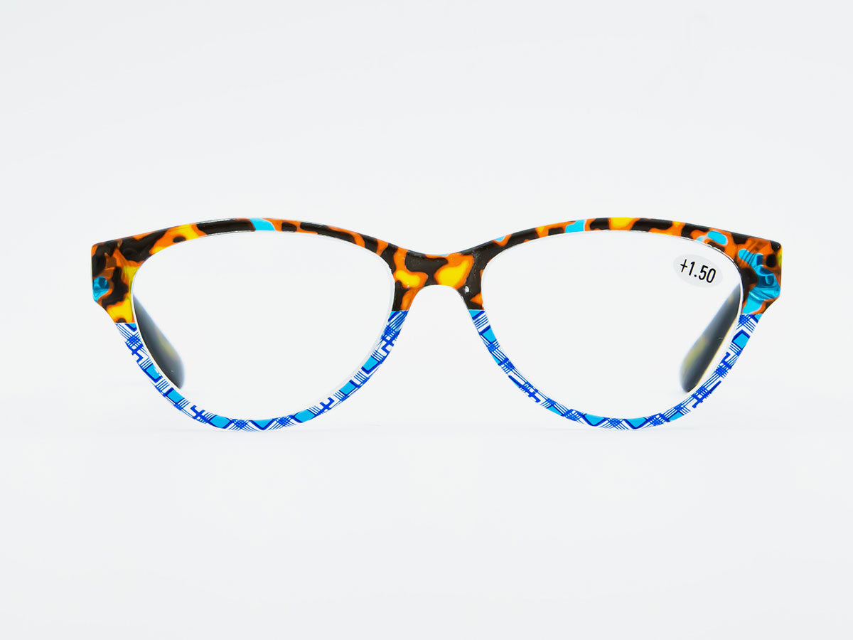 Colorblock cartoon reading glasses