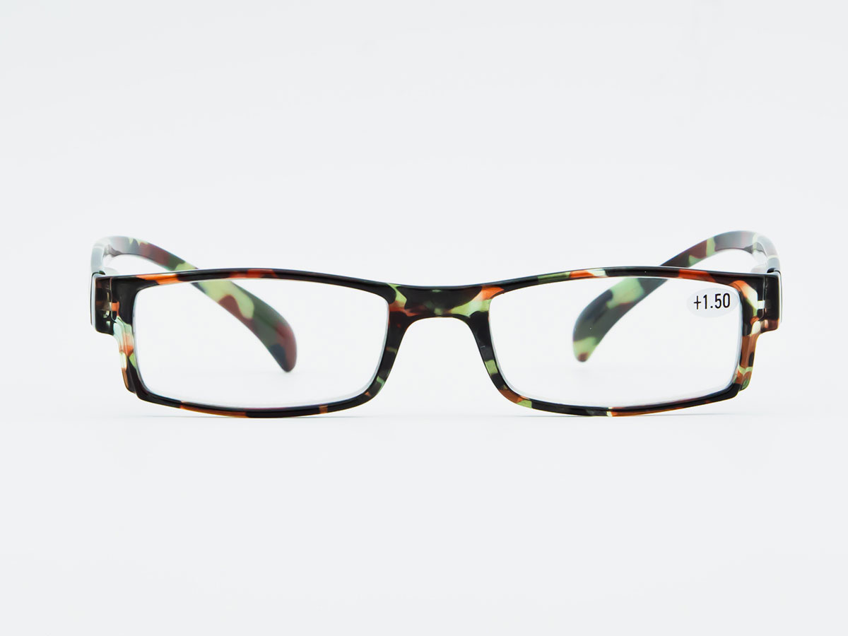 Slim leopard pattern reading glasses