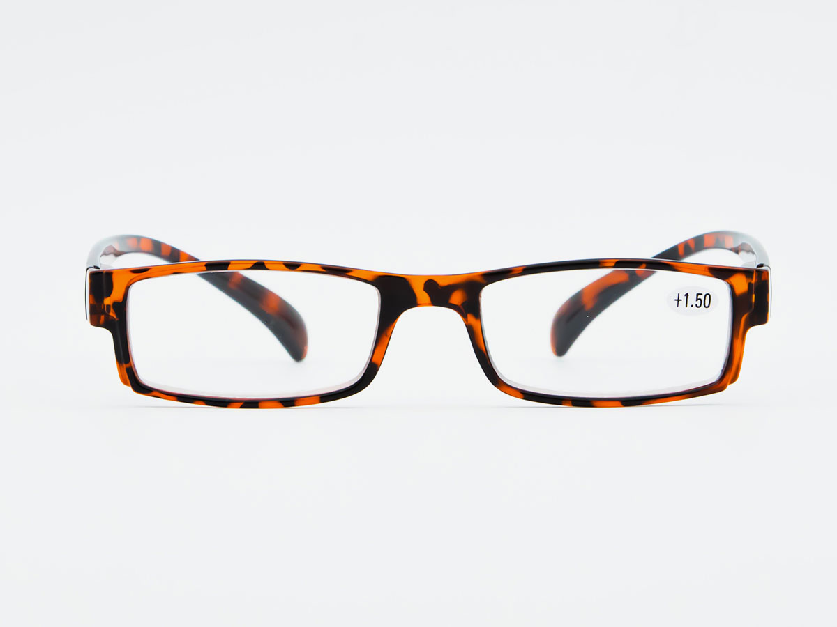 Slim leopard pattern reading glasses