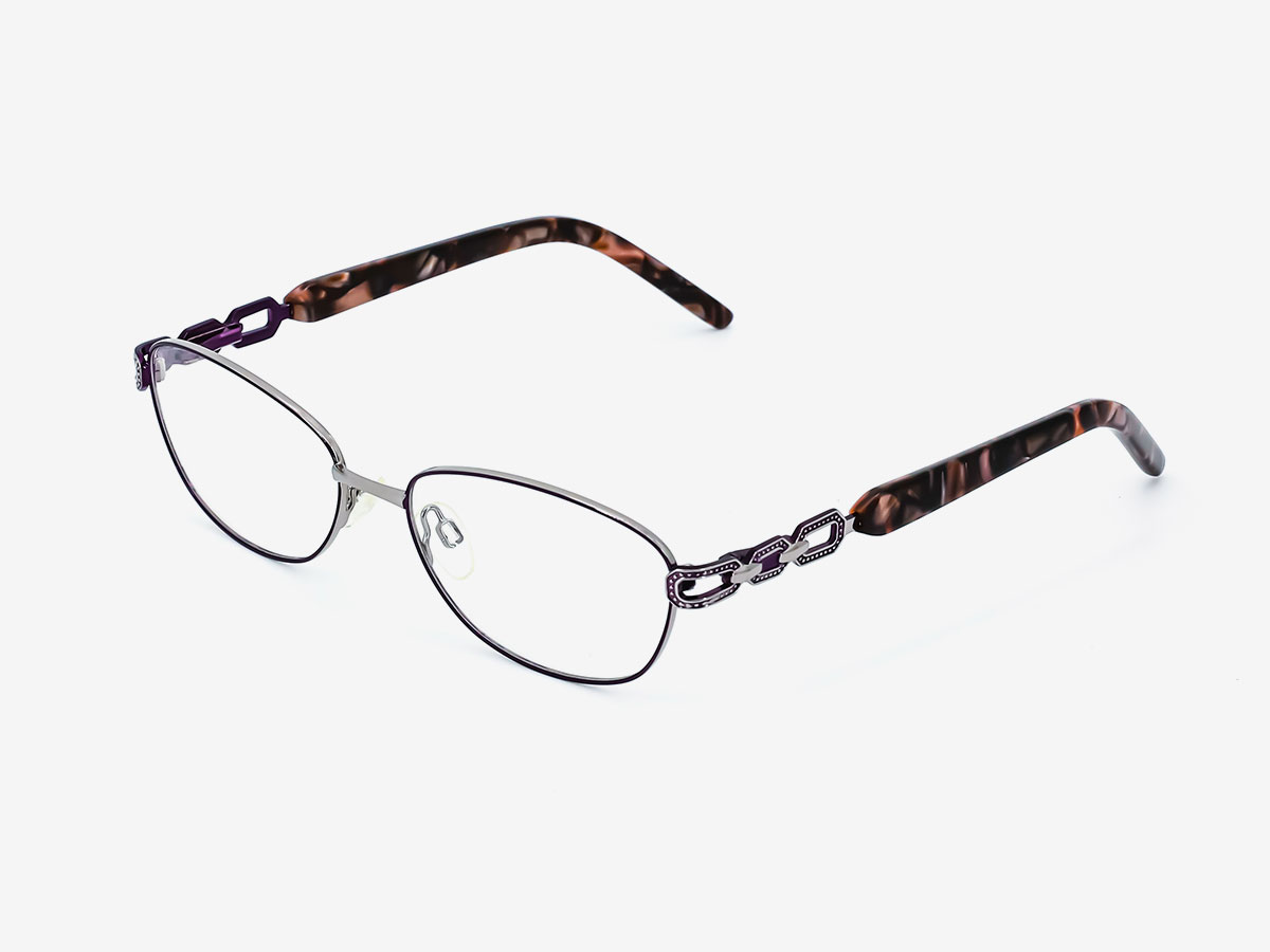 Slim Leopard Print Optical Glasses